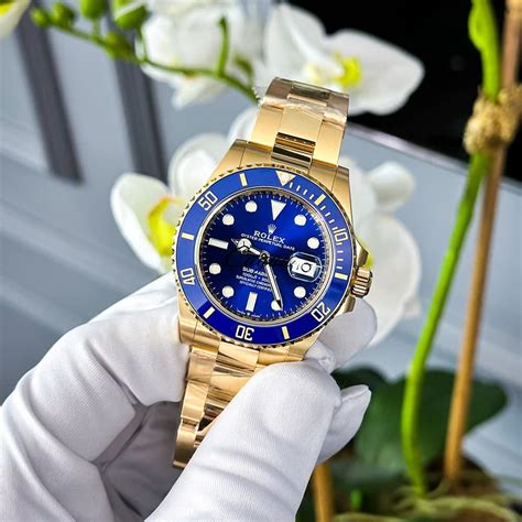 rolex submariner blue gold for sale|blue gold rolex submariner price.